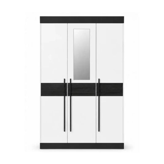 Modern 3-Door Wardrobe with Mirror Model No. 761