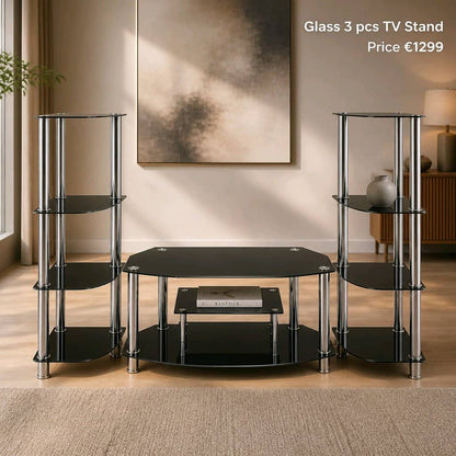 Modern Glass TV Stand Set Model No. 52